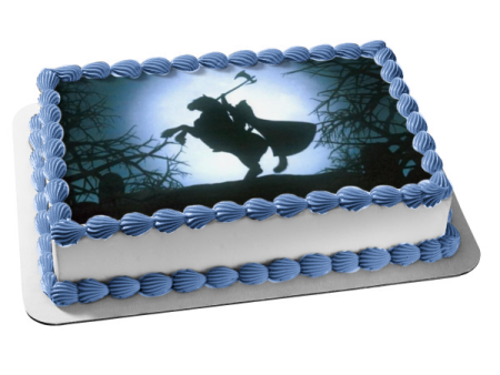 Sleepy Hollow Headless Horseman Edible Cake Topper Image ABPID55031 on Sale