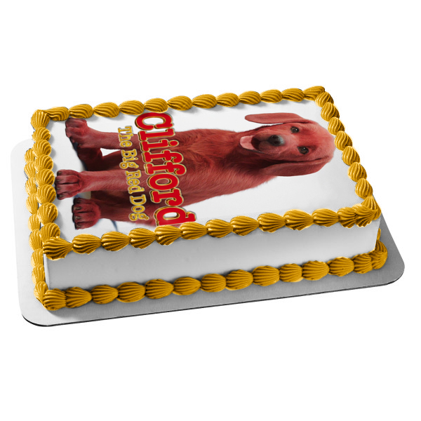 Clifford the Big Red Dog Edible Cake Topper Image ABPID54905 Discount