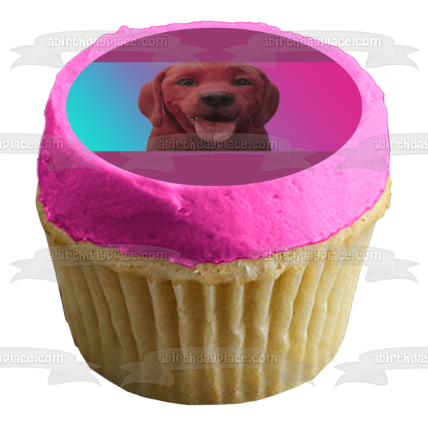 Clifford the Big Red Dog with a Tie Dye Background Edible Cake Topper Image ABPID54904 Discount