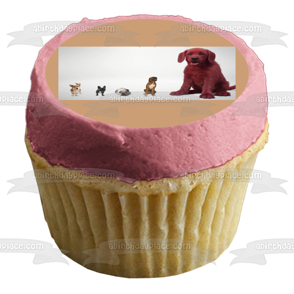 Clifford the Big Red Dog T-Bone Cleo Machiavelli Edible Cake Topper Image ABPID54903 Discount