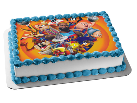 Space Jam: A New Legacy Daffy Duck the Tasmanian Devil Tweety Bird Edible Cake Topper Image ABPID54864 Discount