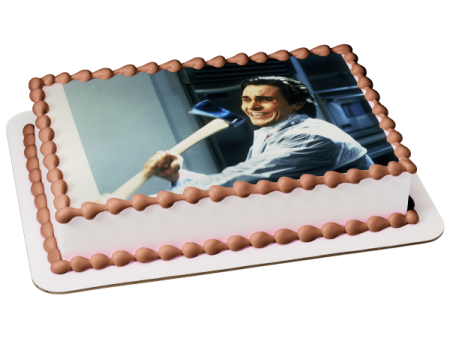 American Psycho Patrick Bateman Edible Cake Topper Image ABPID55054 Hot on Sale