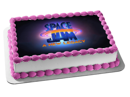 Space Jam: A New Legacy Logo Edible Cake Topper Image ABPID54861 Discount