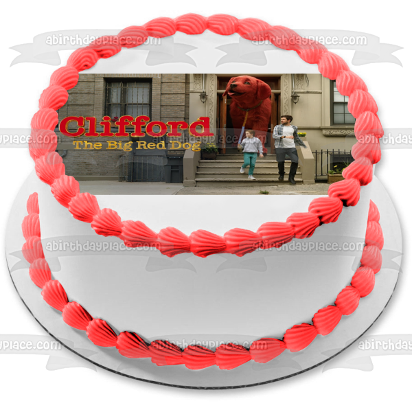 Clifford the Big Red Dog Emily Uncle Casey Edible Cake Topper Image ABPID54906 Online Sale