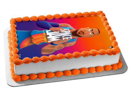 Space Jam: A New Legacy Lebron James Edible Cake Topper Image ABPID54863 For Cheap