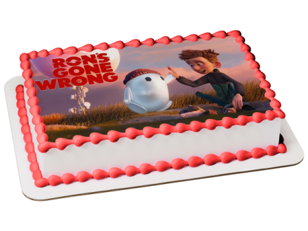 Ron s Gone Wrong Barney Ron High Five Edible Cake Topper Image ABPID54910 Online now