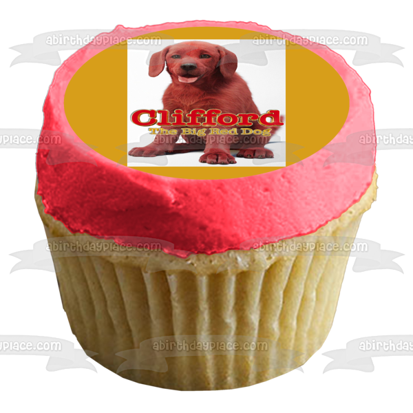 Clifford the Big Red Dog Edible Cake Topper Image ABPID54905 Discount