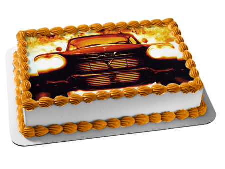 Christine In Flames Edible Cake Topper Image ABPID54958 Online now