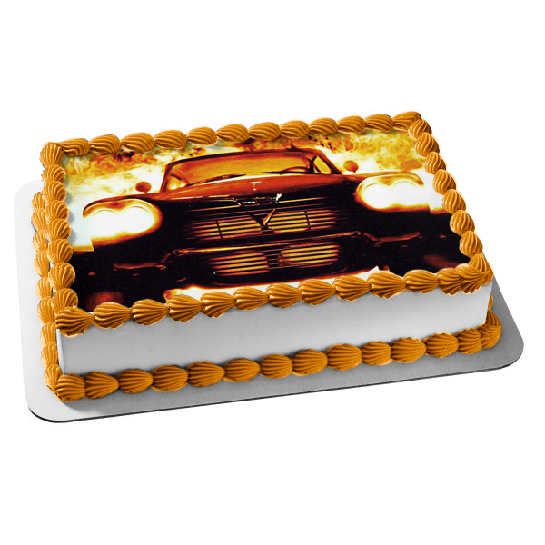 Christine In Flames Edible Cake Topper Image ABPID54958 Online now