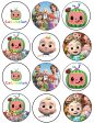 Cocomelon JJ and Family Edible Cupcake Topper Images ABPID55088 Fashion