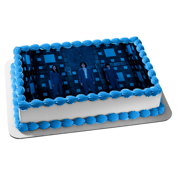 Cube Edible Cake Topper Image ABPID55035 Online now