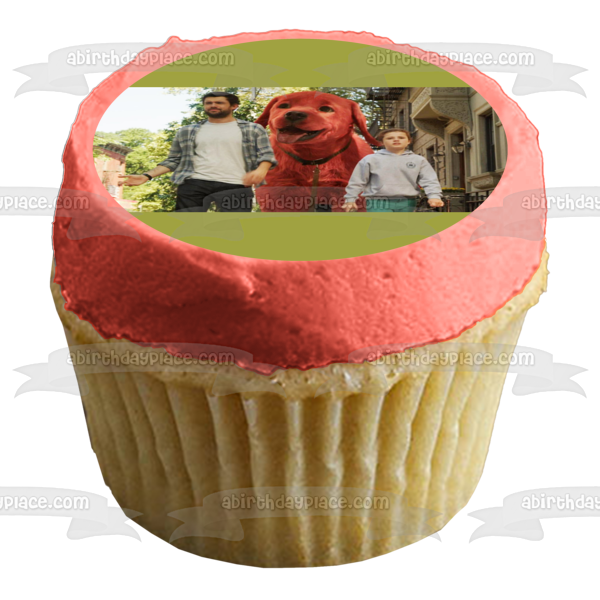 Clifford the Big Red Dog Thatcher Uncle Casey Edible Cake Topper Image ABPID54907 Sale