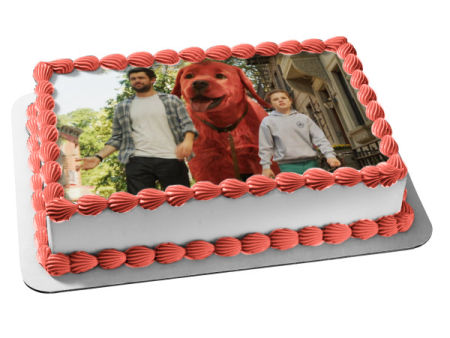 Clifford the Big Red Dog Thatcher Uncle Casey Edible Cake Topper Image ABPID54907 Sale