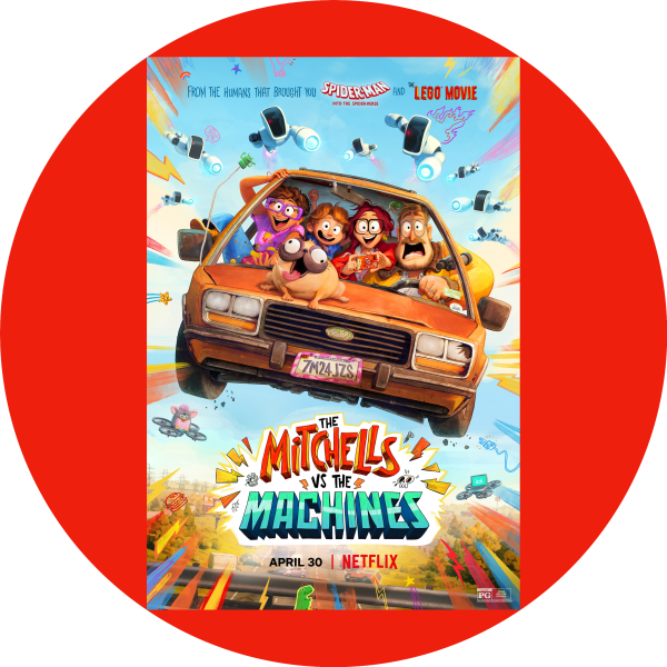 The Mitchells Vs. The Machines Movie Poster Katie Aaron Linda Rick Monchi Edible Cake Topper Image ABPID54865 Online now