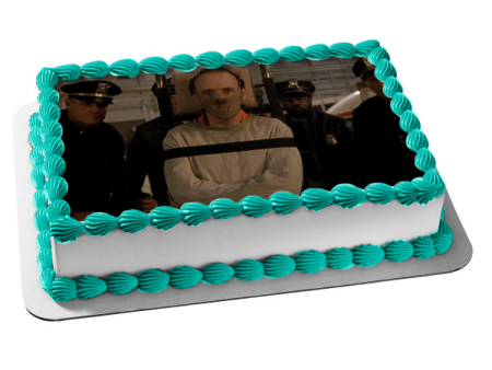 Silence of the Lambs Hannibal Lector Edible Cake Topper Image ABPID55041 on Sale