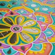 Mirror Magic Silver Foil Rangoli Puzzle - 75 pcs Discount