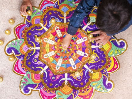 Family Rangoli Puzzle - 150 Pcs on Sale