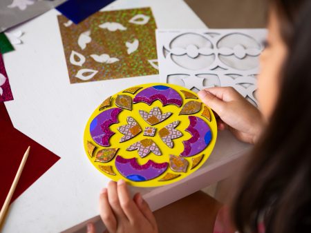 Foil Craft Kit Rangoli Mandala - Makes 6 Boards For Discount