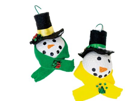 Golf Ball Snowman Ornament Sale