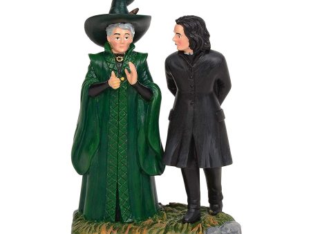 Department 56 Harry Potter Village Snape and McGonagall Figurine Set For Discount