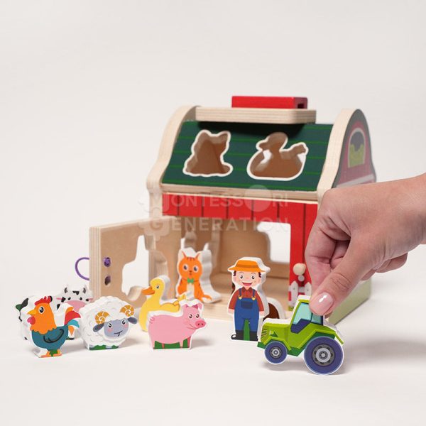 Montessori Wooden Farmhouse Online now