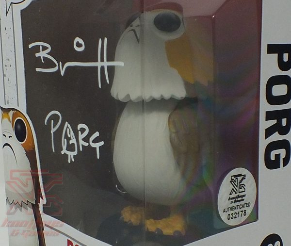 Porg #198 - Star Wars: The Last Jedi Funko Pop! Figure Signed By Brian Herring Discount