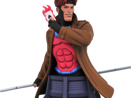 Diamond Select Marvel X-Men Animated Gambit Marvel 1 7 Scale Bust Hot on Sale