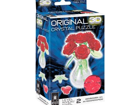 Roses in Vase 3d Crystal Puzzle Discount