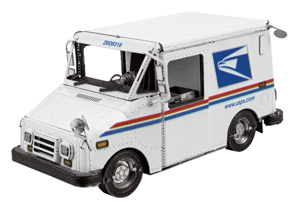 Metal Earth USPS LLV Mail Truck For Sale