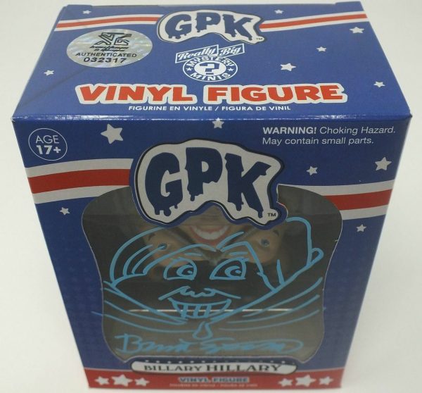 Billary Hillary Garbage Pail Kids Vinyl Figure Signed Brent Engstrom w  Doodle For Discount