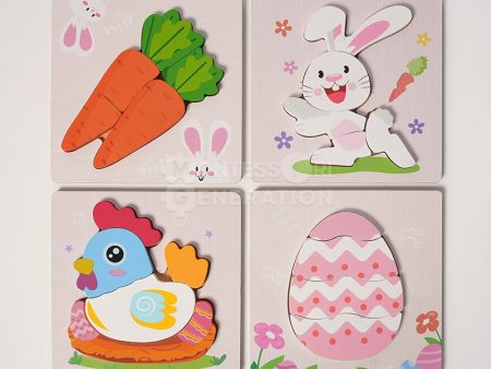 Montessori Spring Wooden Puzzles (4 Pack) Online Sale