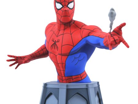 Diamond Select Marvel Spider-Man Animated Series 1 7 Scale Bust For Discount