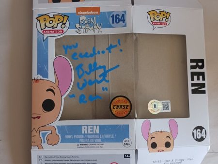 Billy West Signed Ren Funko Chase Replacement Box w   You eeediot  Beckett COA Hot on Sale