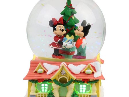 Department 56 Mickey & Minnie Christmas Lit Waterball For Discount