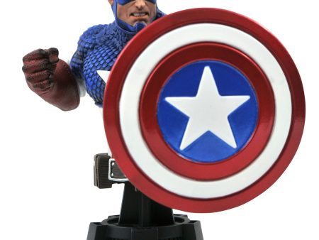 Diamond Select Marvel Captain America 1 7 Scale Bust on Sale