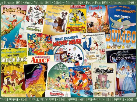 Disney Vintage Movie Posters  (1000 pc Puzzle) For Discount