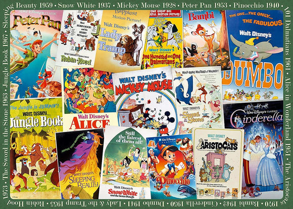 Disney Vintage Movie Posters  (1000 pc Puzzle) For Discount