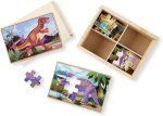 Dinosaur Jigsaw Puzzles in a Box on Sale