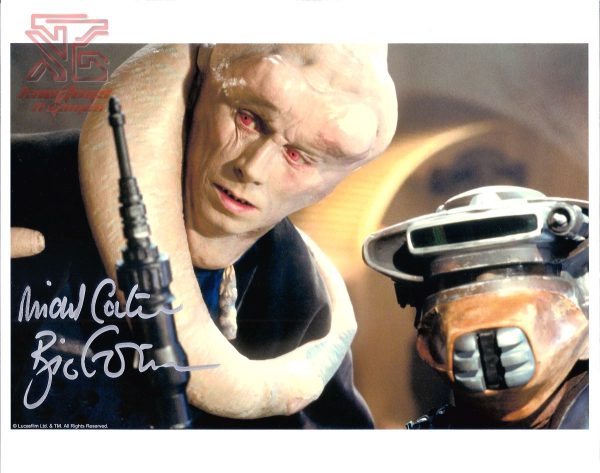 Michael Carter Bib Fortuna Signed 8x10 Star Wars Autograph Photo Boushh Leia COA For Discount