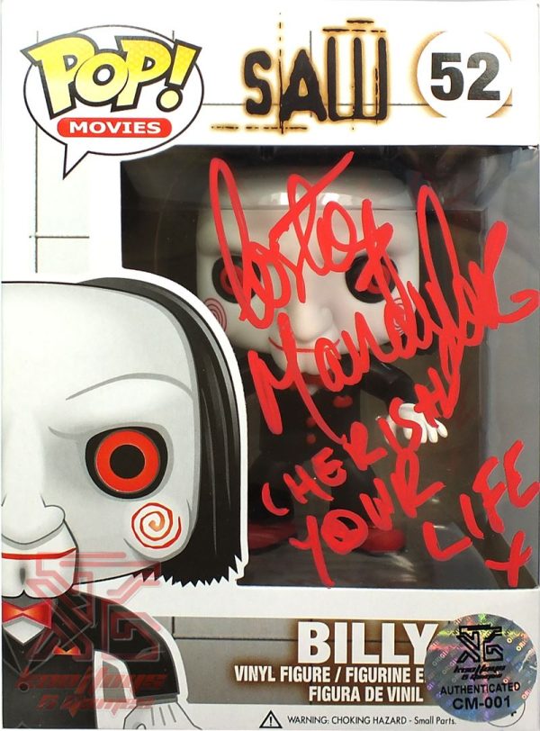 Billy SAW Funko Pop! Figure Signed by Costas Mandylor  Cherish Your Life  LE 52 For Sale