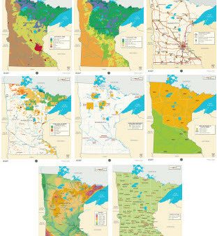 Minnesota Maps Poster Set Supply