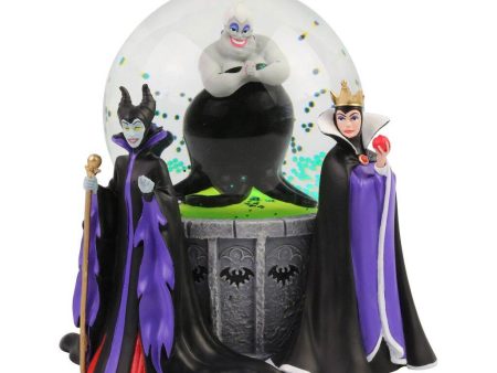 Department 56 Disney Villains Ursula, Maleficent and Evil Queen Lit Waterball Cheap