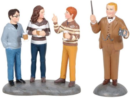 Department 56 Harry Potter Village Professor Slughorn & Trio Figurine Set Fashion