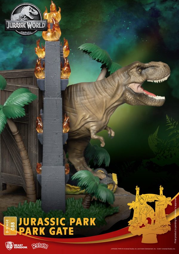 Beast Kingdom Jurassic Park Gate D-Stage 6-Inch Statue Supply