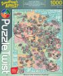 Midwest Indie Bookstore Roadmap Puzzle Twist 1000 PC Online now