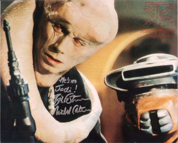 Michael Carter Bib Fortuna Signed 8x10 Star Wars Autograph Quote Boushh COA For Sale