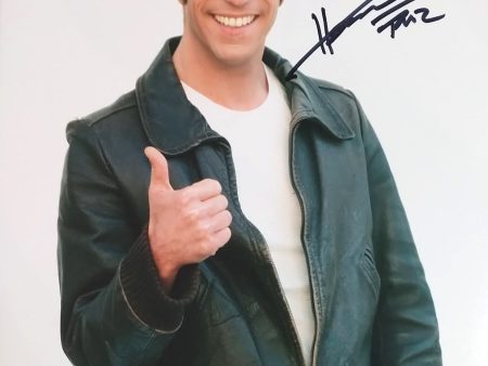 Henry Winkler Signed Fonzie 8x10 Photo  w  Aaay Happy Days Autograph Beckett COA on Sale