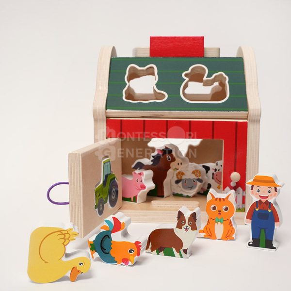 Montessori Wooden Farmhouse Online now